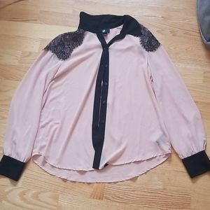 Cute pink flowy cardigan